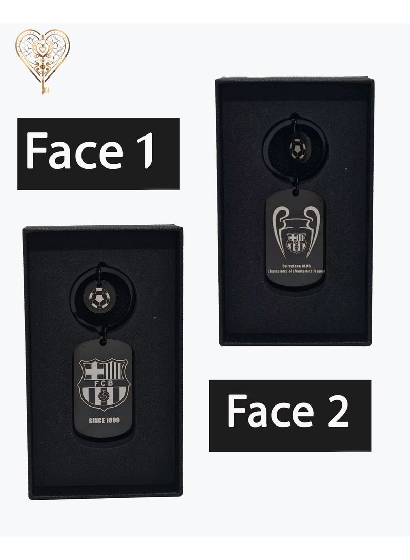 KeyAmor lux Barcelona keychain for Barcelona team fan, comes in fancy gift box which makes it a perfect choice for a special gift - Image 3